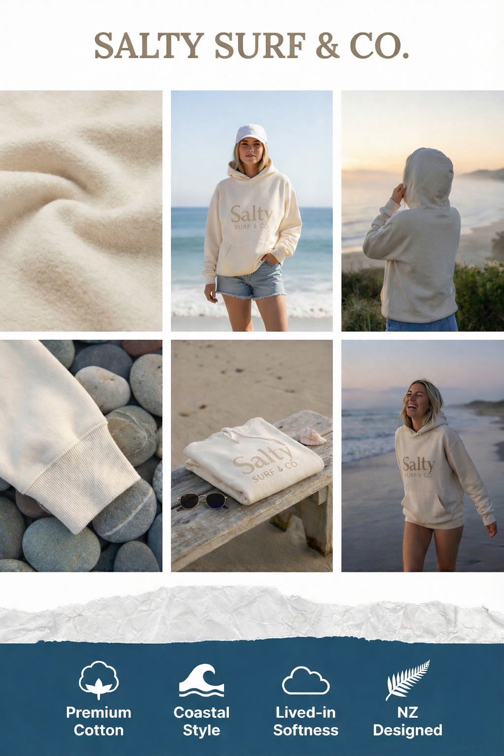 Women’s Premium Hoodie | Salty Surf & Co. II