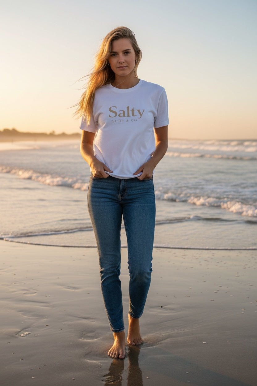 Salty Surf Classic Design Tee