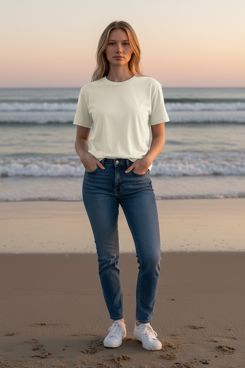 Women’s Premium Tee | Salty Surf & Co. Minimal Logo