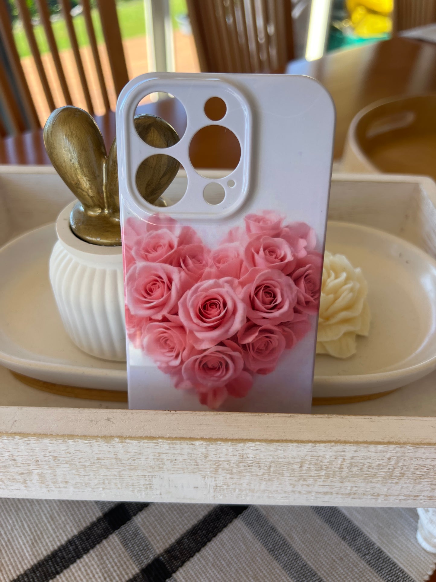 Pink Rose Heart | Phone Cover