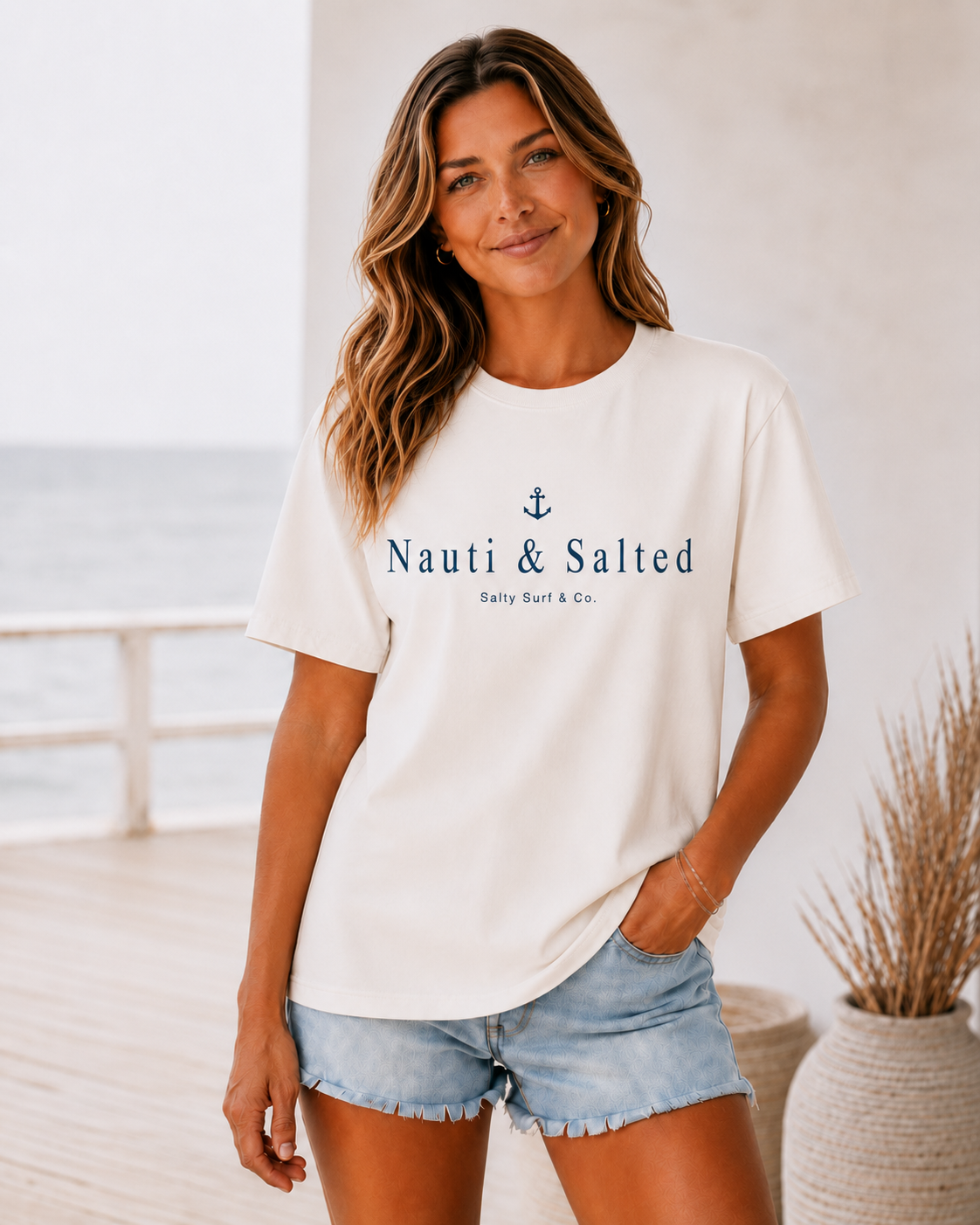 Nauti & Salted Anchor Women’s Tee