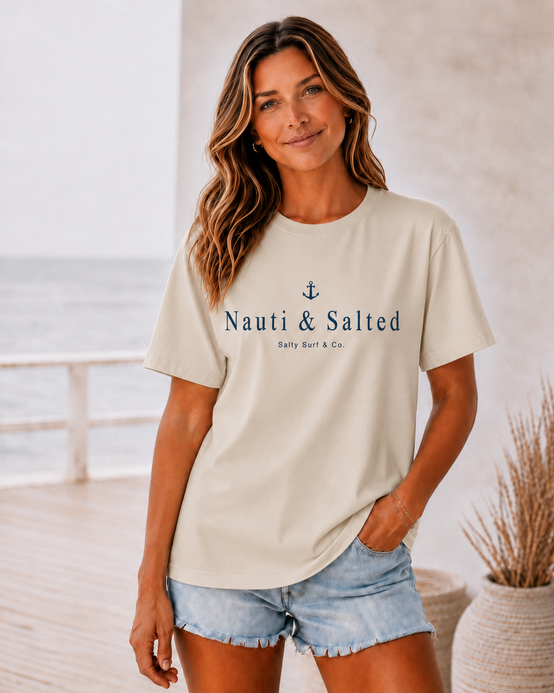 Nauti & Salted Anchor Women’s Tee