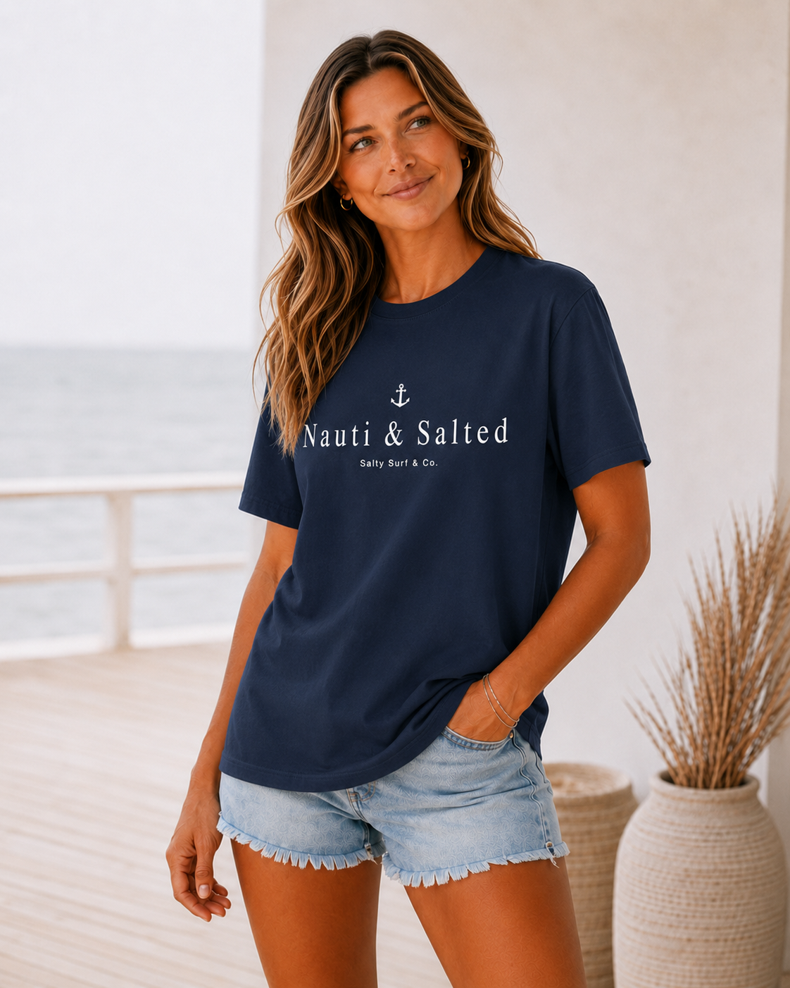 Nauti & Salted Anchor Women’s Tee
