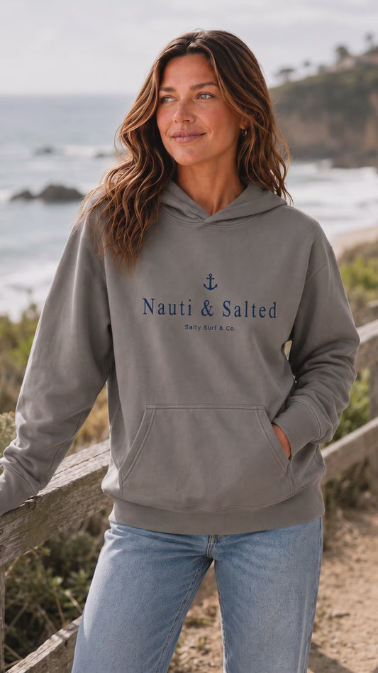 Nauti & Salted Anchor Faded Women’s Hoodie